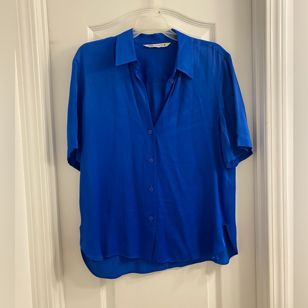 Zara silk effect blouse